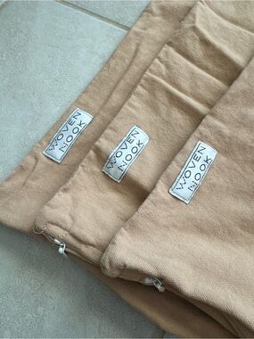 3 Woven Nook Pillow Covers Only (Chai)